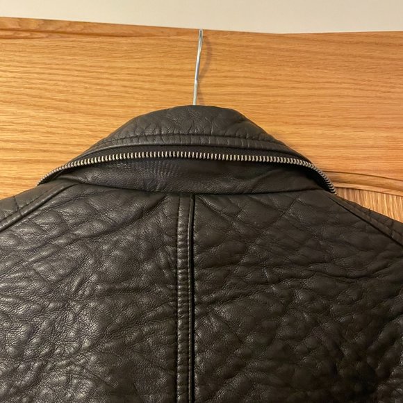 Perfect Topshop Zara Leather Jacket, Size L - Picture 7 of 7
